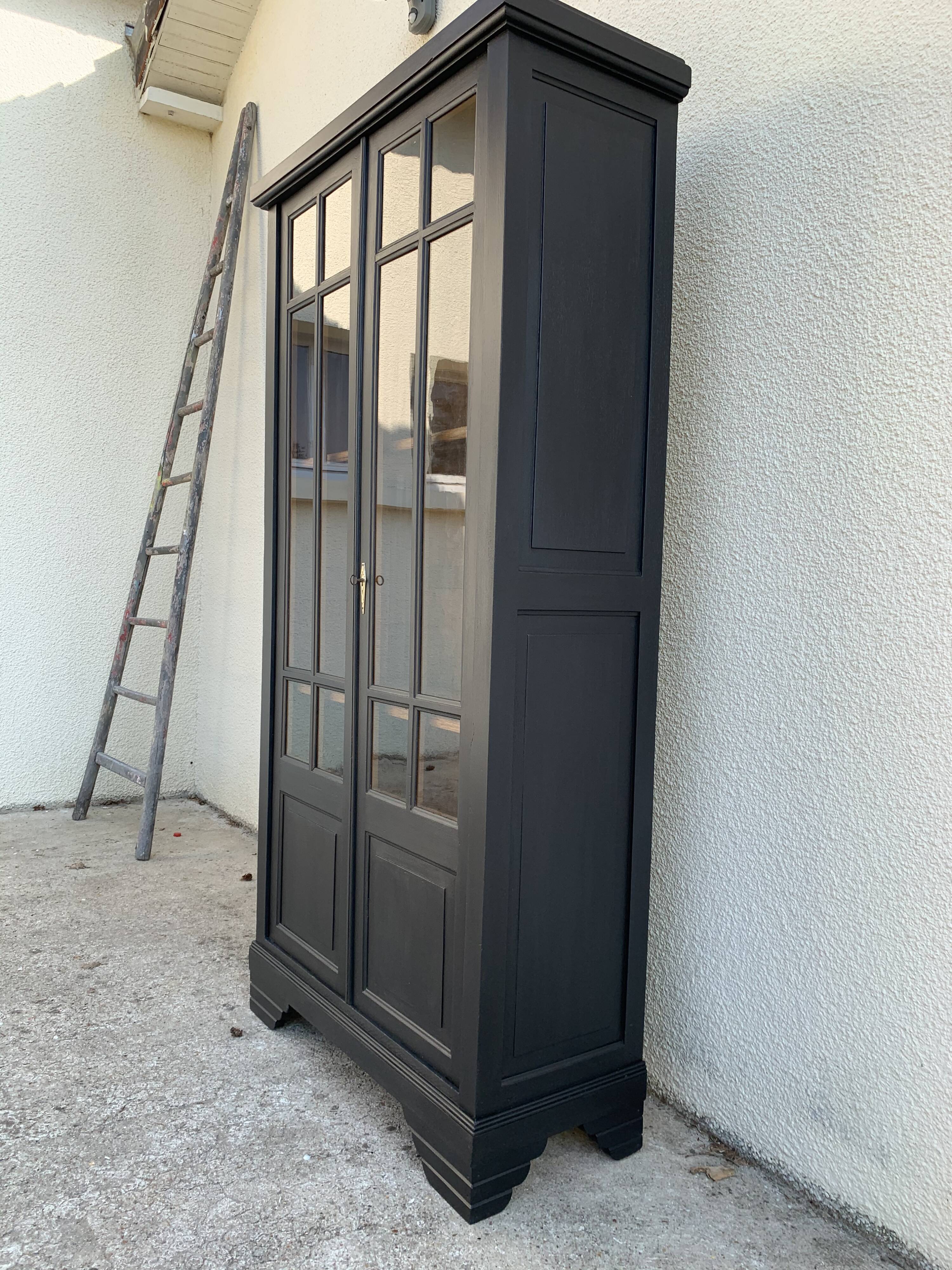 Glass-glazed Parisian wardrobe 1930