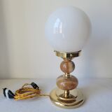 Onyx and opaline lamp