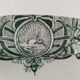 Plata oval iron earth A. Lebacqz & M. Bouchart St Amand Persian model