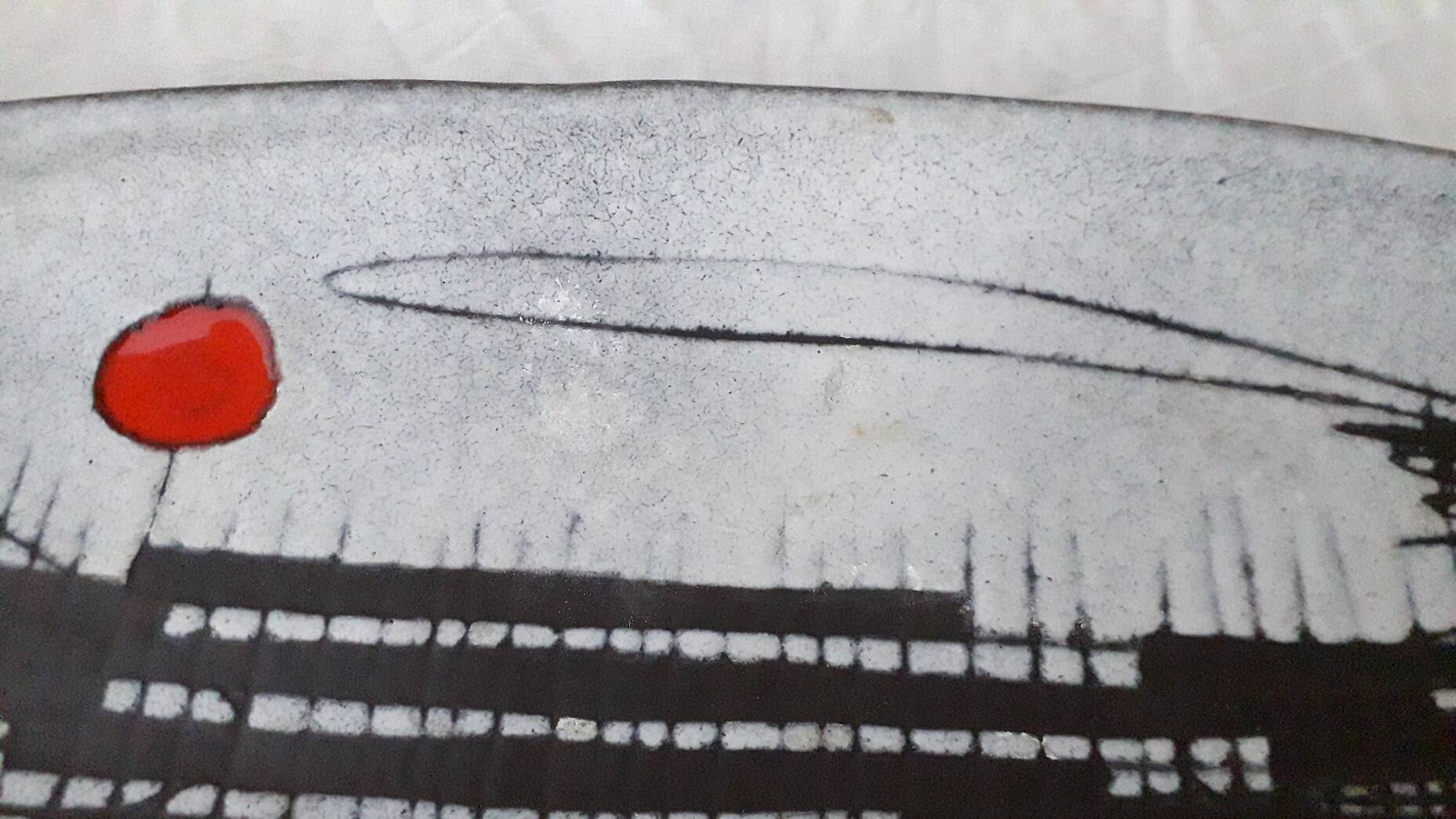 Plat en céramique de Vallauris