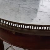 Louis XVI style coffee table with marble
