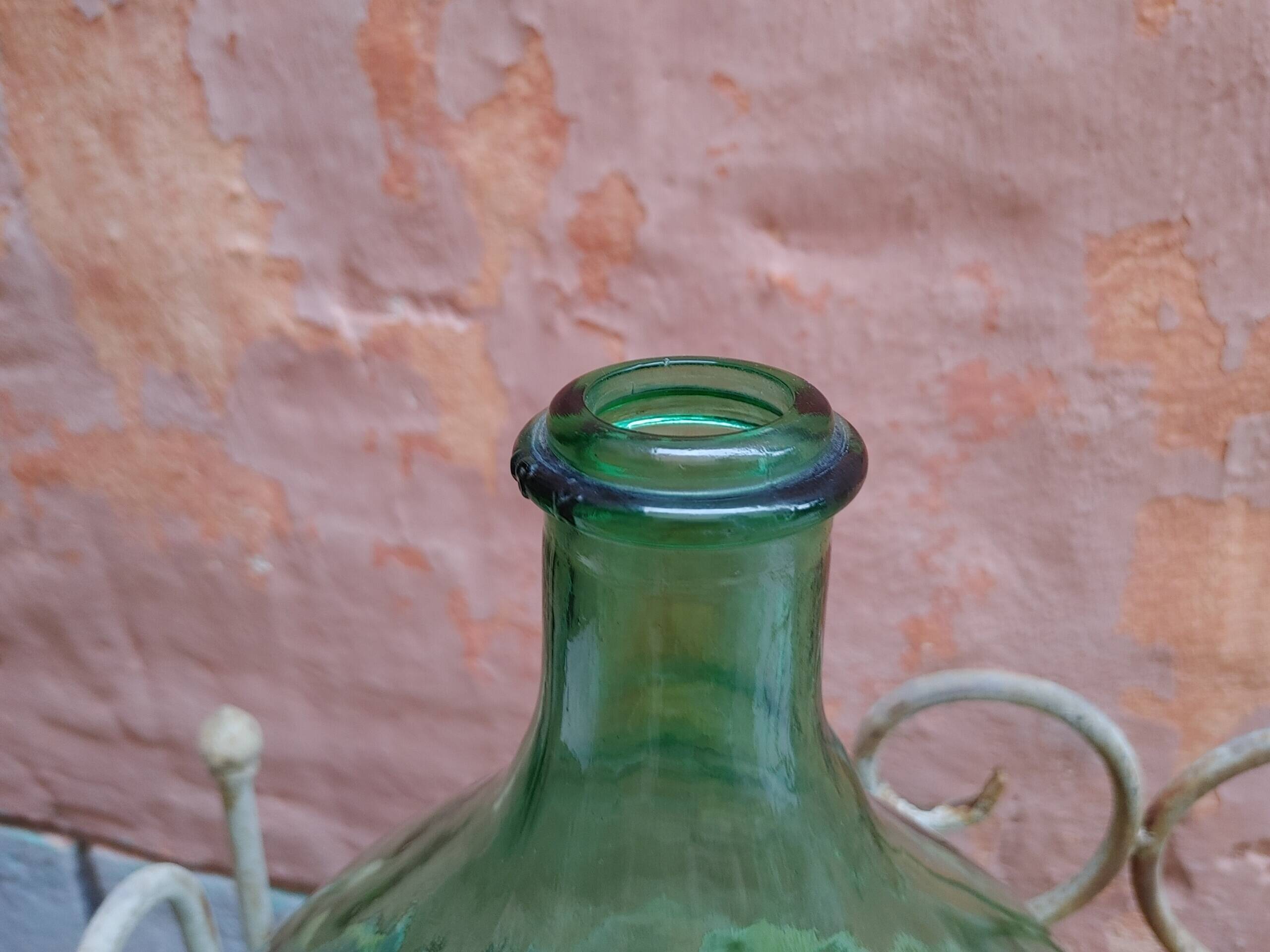 Lady Jeanne old bubbled glass - 15 liters - height 41 cm ( G)