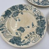 Set of 3 Longwy plates