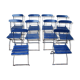 Series of 10 garden chairs