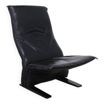 Fauteuil Lounge Vintage en Cuir "Concorde" par Pierre Paulin pour Artifort, années 1980