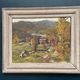 Original Swedish Oil on Panel - "Landscape" by Hundt - Signed - Vintage and Framed - 54 × 45 cm (21.3" × 17.7")