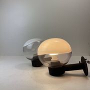 Pair of Murano Exterior Wall Lamps att. To Vistosi, Italy, 1970-80s