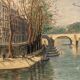 Tableau peinture Paris Ile St Louis XXe