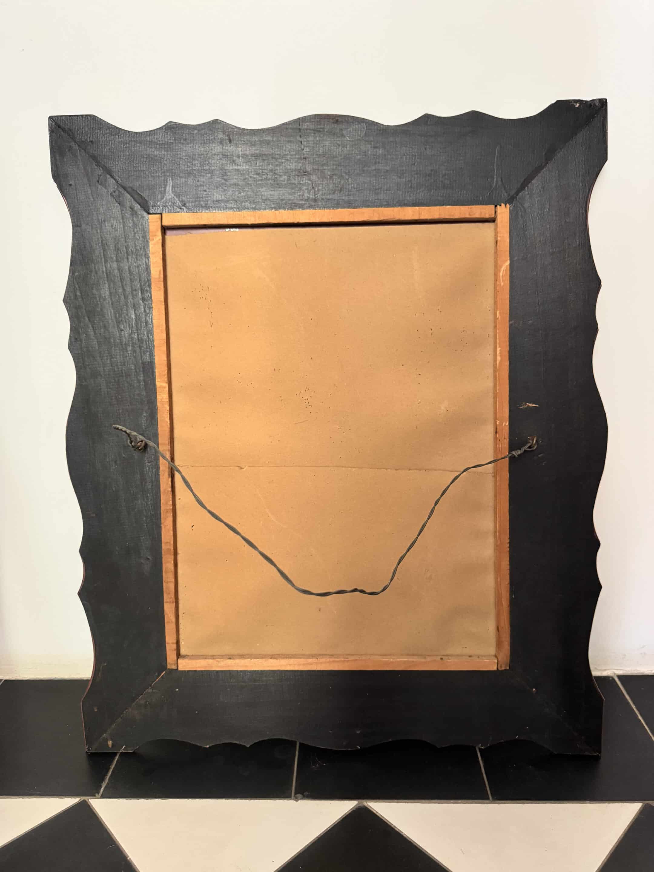 Bevelled Venetian mirror from the 1950s.