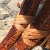 Extension rattan table circa 1960