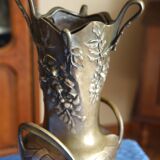 Bronze vase signed
