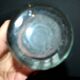 Large vintage beer glass in enamelled glass with hop flowers H22cm