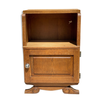 Small furniture bedside 30s solid oak