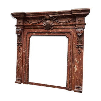 Old oak fireplace