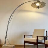 Lampadaire arc fleur ajustable, Italie, 1960