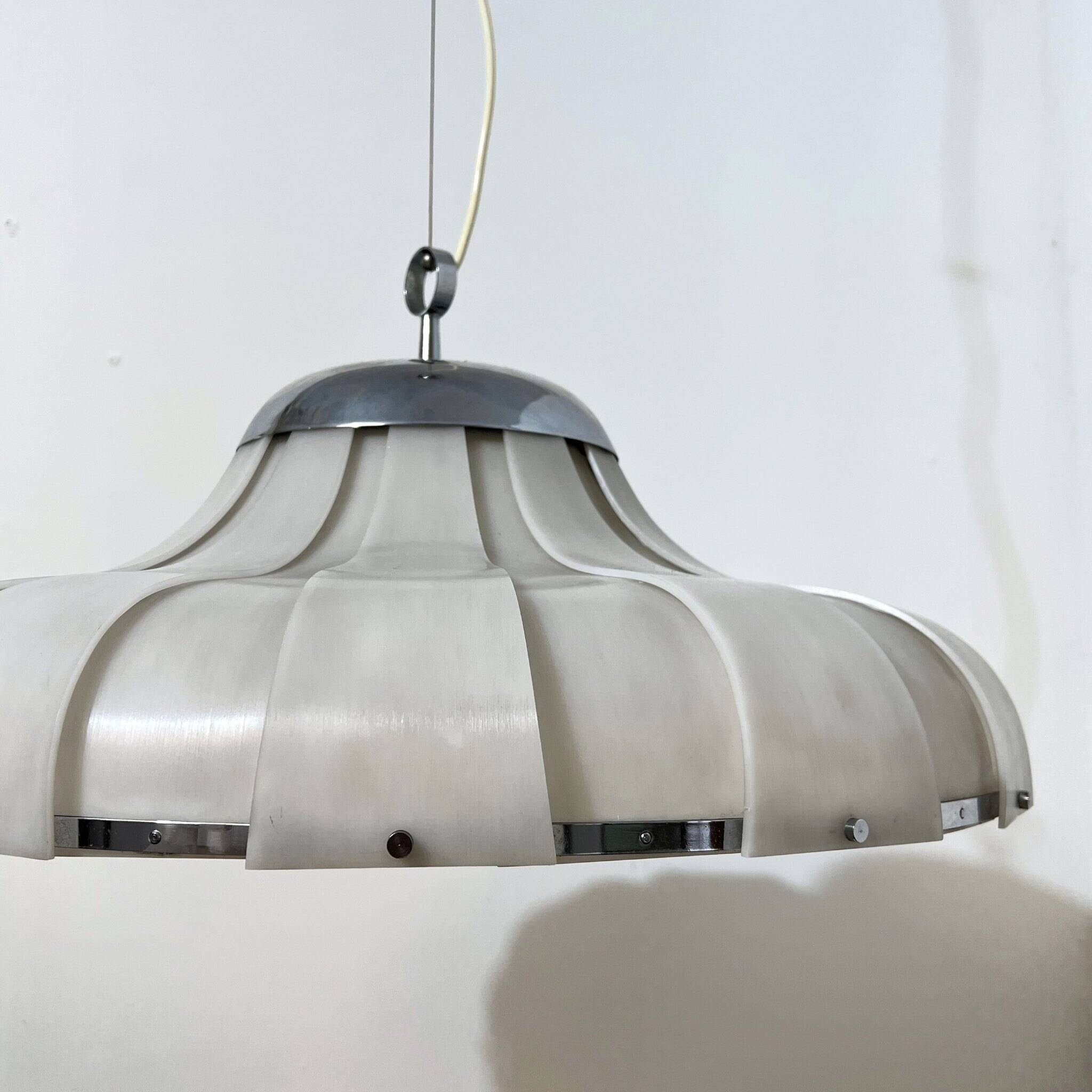 Harvey iGuzzini "Meblo" space age pendant lamp 1960s