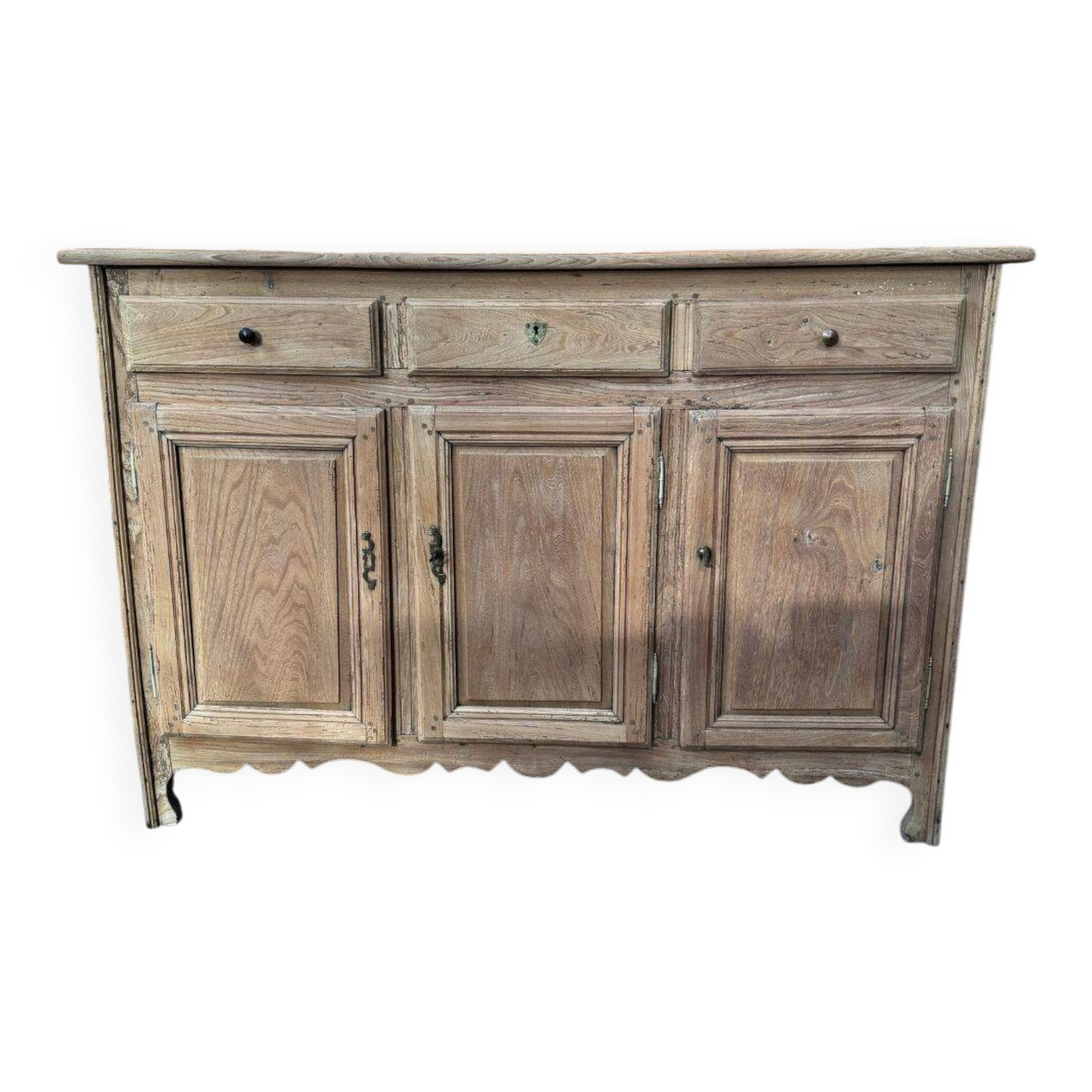 Buffet 3 portes en orme - 19ème siècle