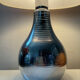 Lampe design en métal chromé