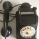 Téléphone PTT en bakélite noir vintage