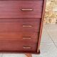 Commode vintage à 4 tiroirs, pieds compas circa 1960s