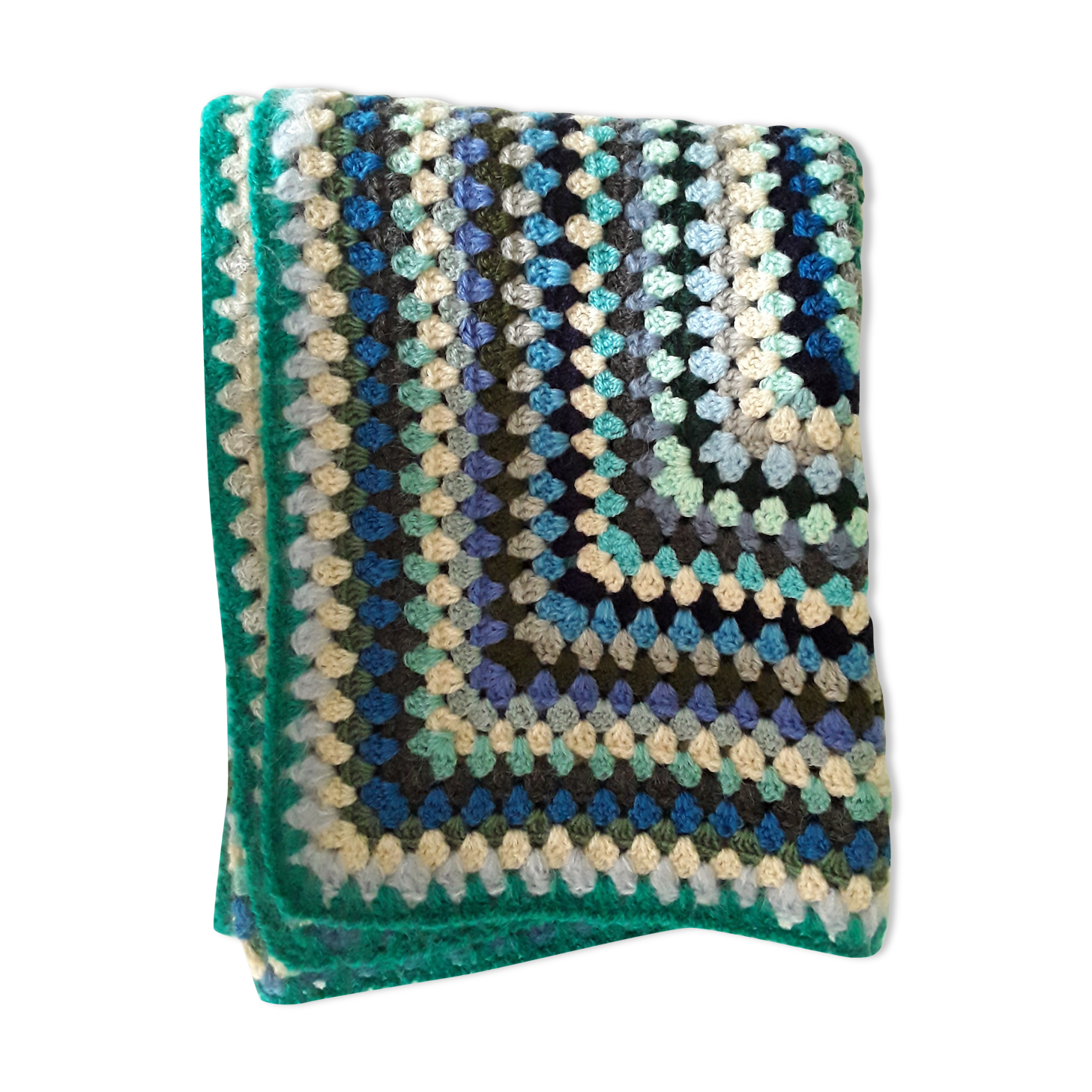 Vintage crochet plaid