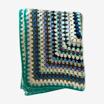 Vintage crochet plaid