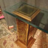 ﻿Vintage glass and mirror console from the 70s