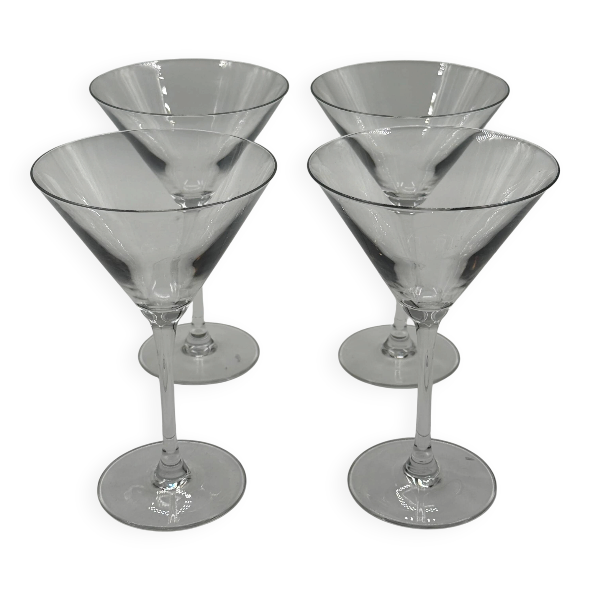 Set of 4 martini glasses