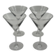 Set of 4 martini glasses