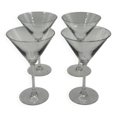 Lot de 4 verres à martini