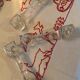 Set of 3 crystal candle holders