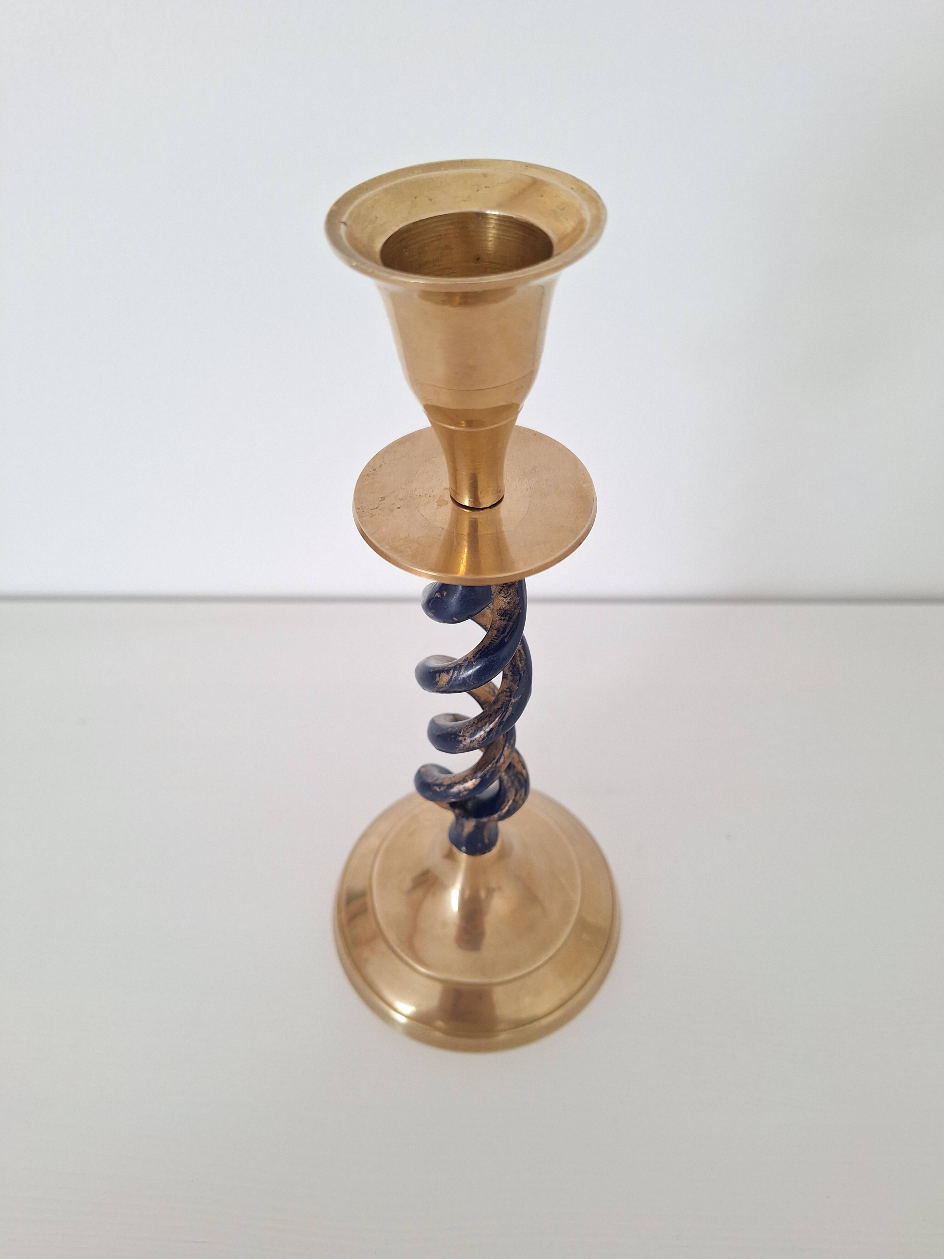 Bougeoir vintage en laiton