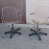 Paire de fauteuils,  80's
