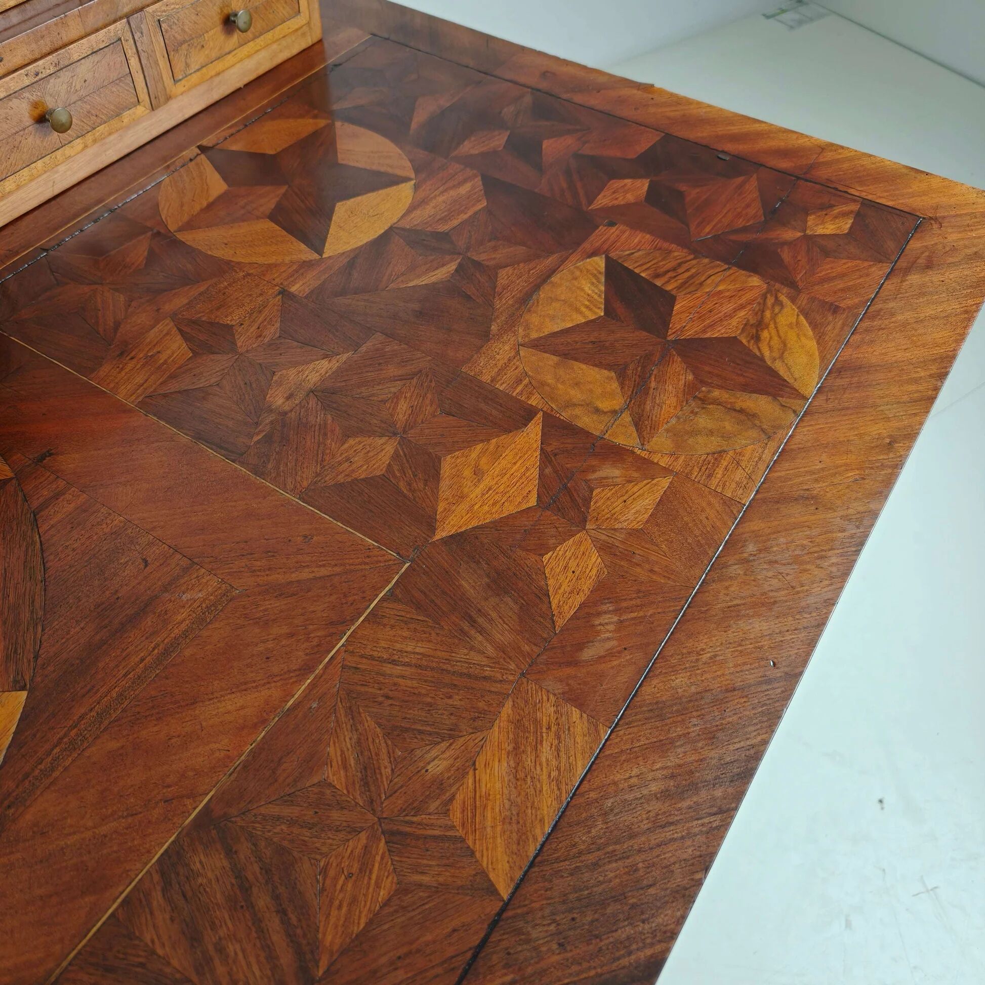 19th century German marquetry writing desk