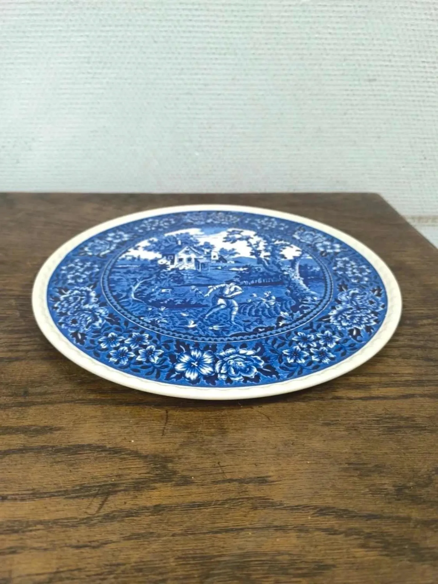 Round cake plate Villeroy and Boch Rusticana blue