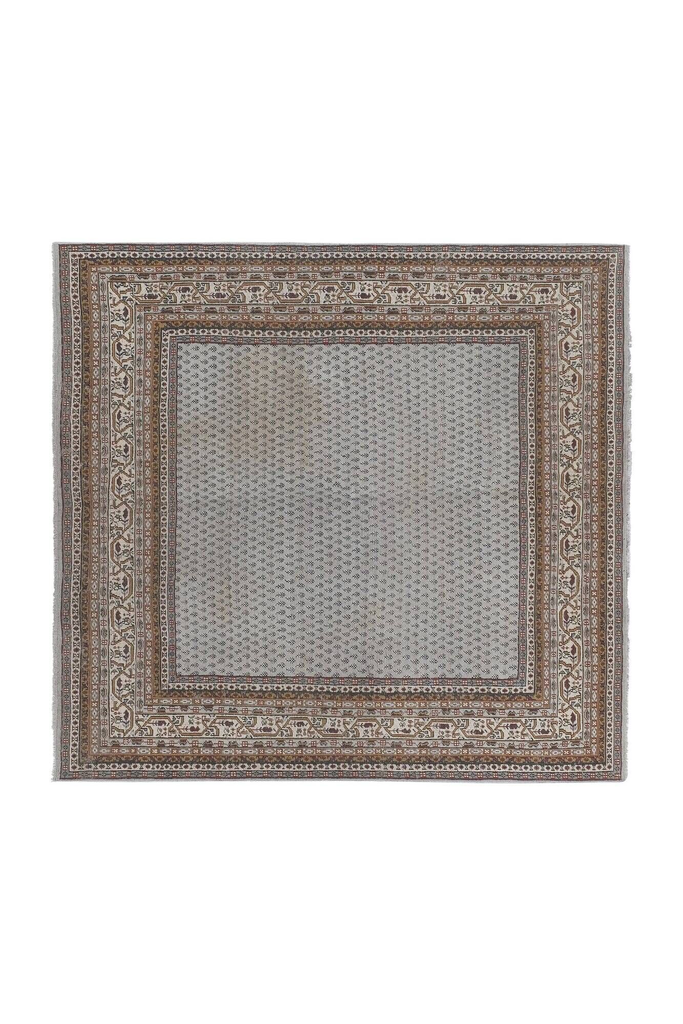 Vintage handmade Turkish rug 240x252 cm