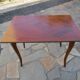 Antique inlaid opening side table