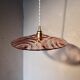 Vintage pink glass pendant light