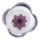 Daum Coppelia series bowl / pocket emptier, crystal and pink glass paste