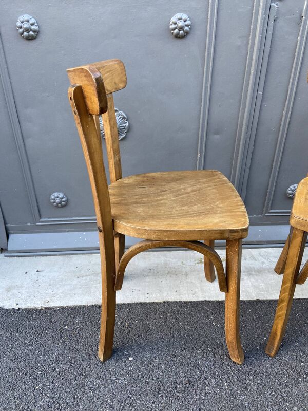 Paire de chaises bistrot vintage
