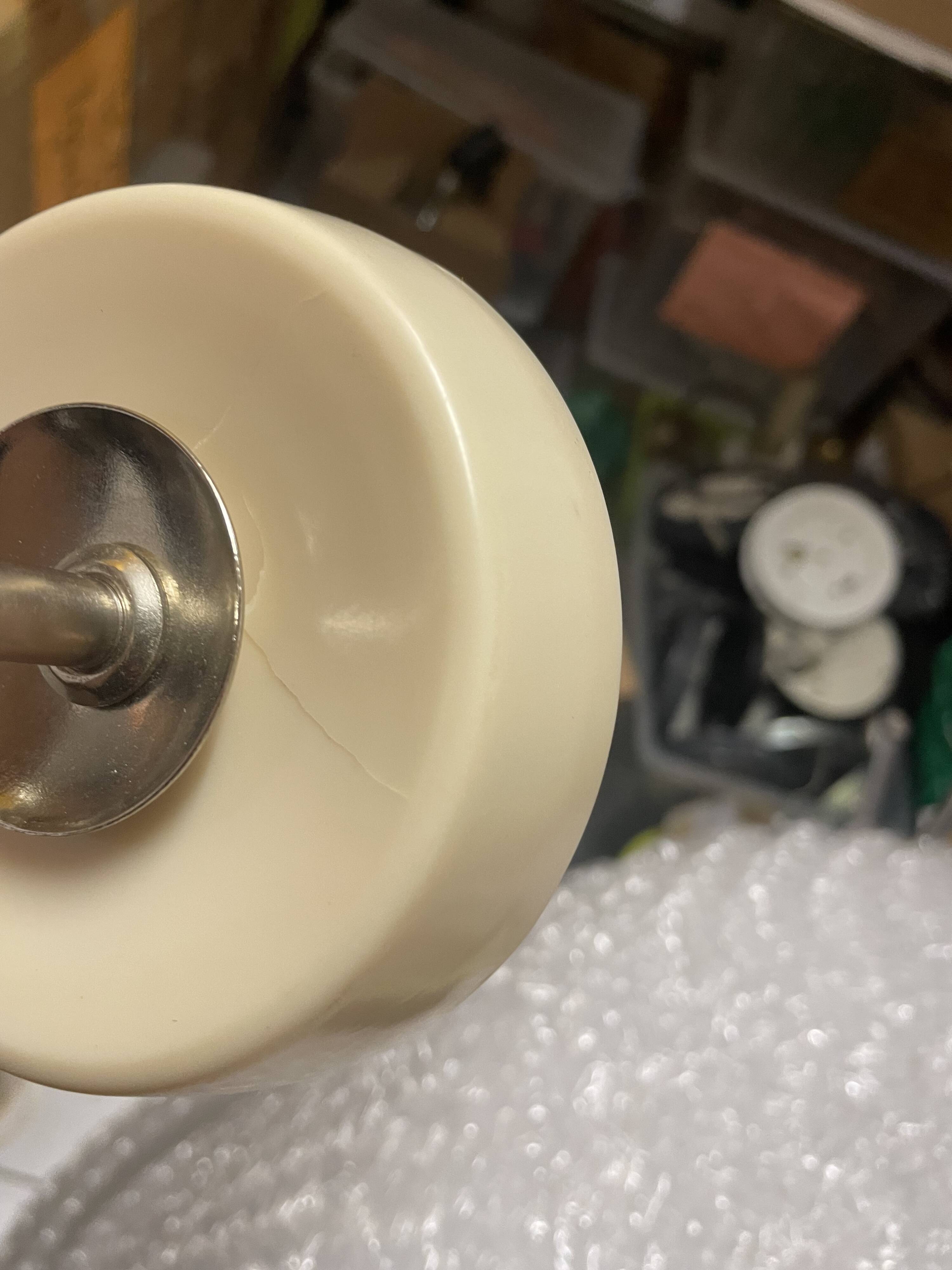 Pair of 1980s glass tulip wall lamps from USSR