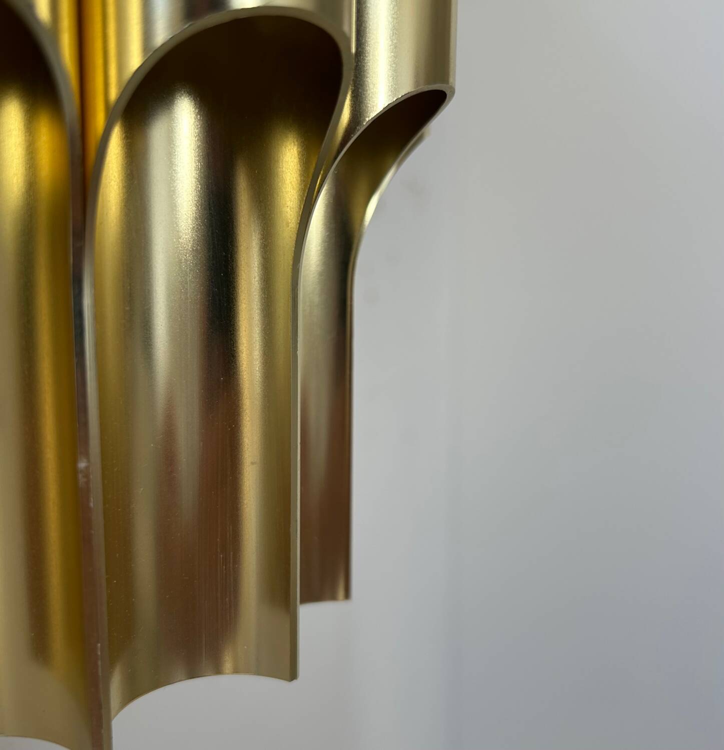 Vintage bent karlby "pan" wall lamp, brass, lyfa denmark 1960