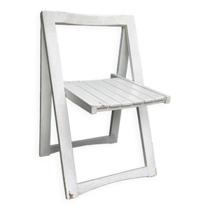 Chaise  pliante blanche