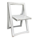 white folding chair