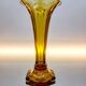 Vaas Art Deco Val Saint Lambert, Luxval series American model M, amber