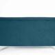 Three-seater sofa in German velvet, 1960s, ocean blue, restored.