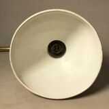 Vintage 60s beige and flexible gold desk lamp 45 cm