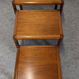 Nesting tables in Scandinavian style, made of teak, circa 1980