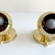 Pair Vintage Spot Wall Lamp, 60s. Brass Globe