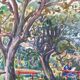 André Duculty (1912-1990) Watercolor on paper "Casteil (Pyrénées Orientales)" Located and dated